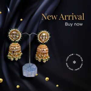 Royal Kundan & Pearl Jhumka Earrings